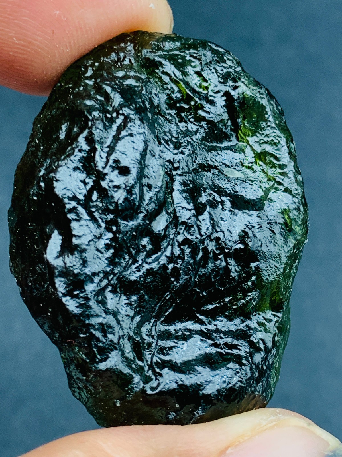TOP Moldavite Raw Moldavite Crystal from Czech Republic PICcertificate 80CT