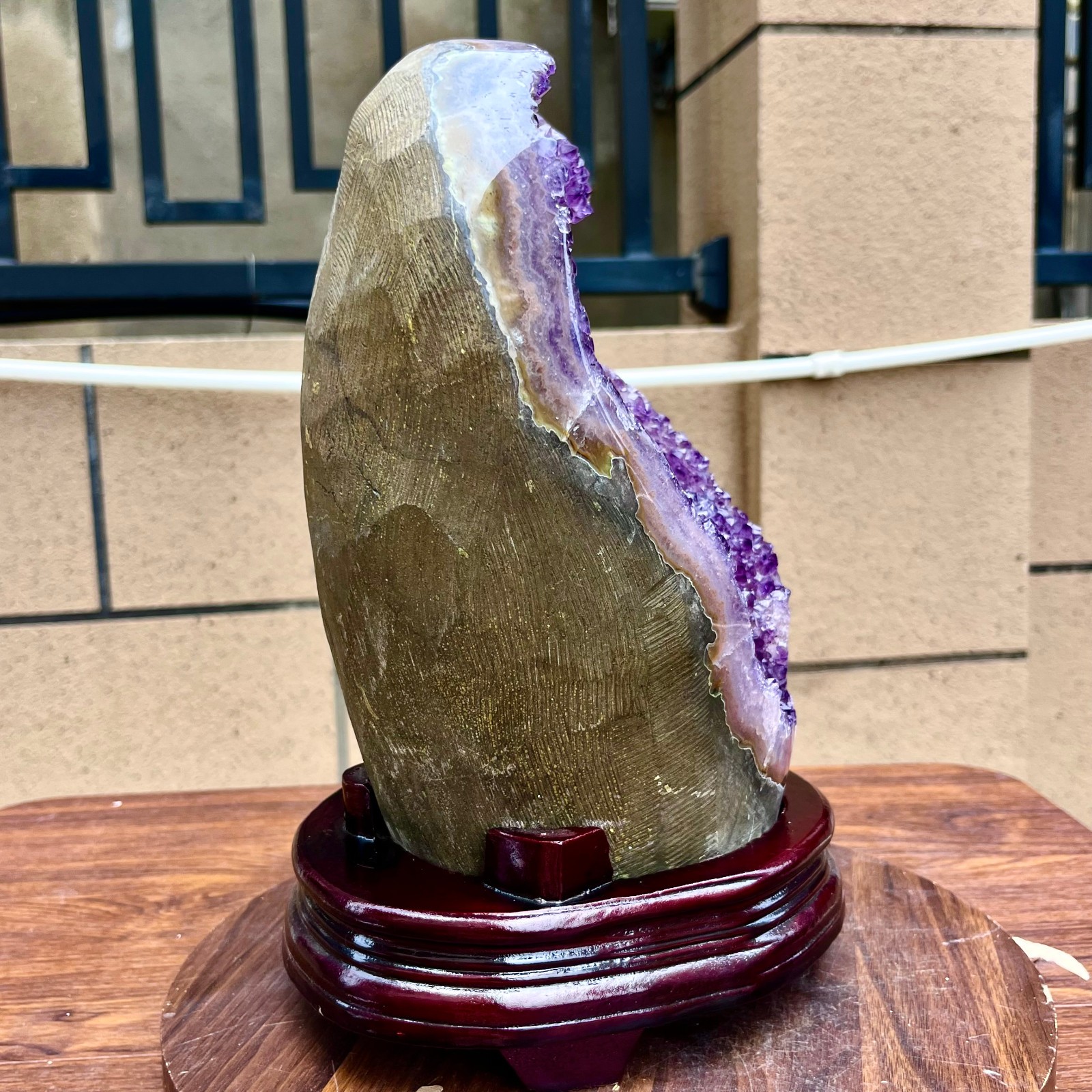 20.77LB Natural amethyst, quartz ore body Uruguayan amethyst crystal block