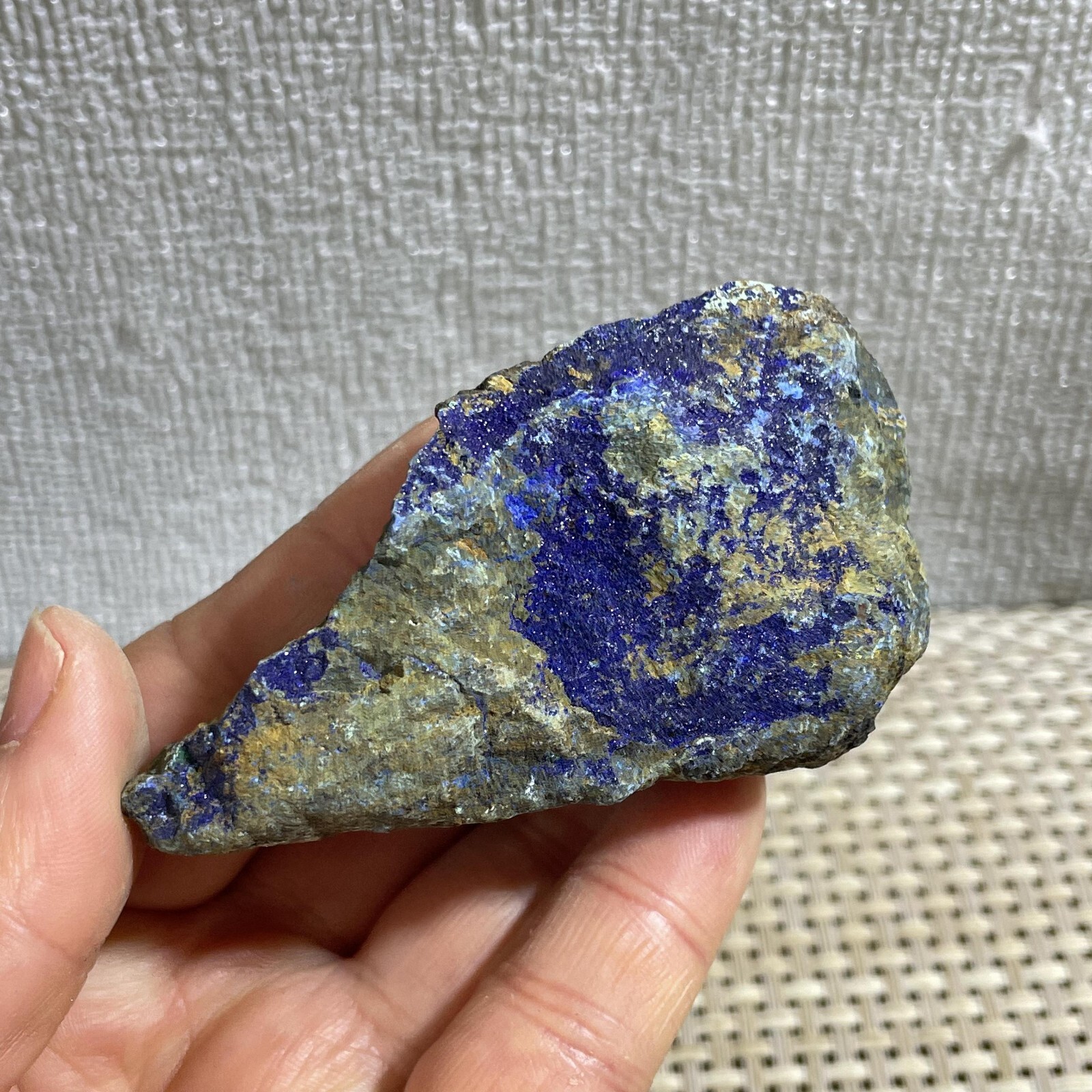 98g blue copper ore quartz malachite crystal mineral specimen