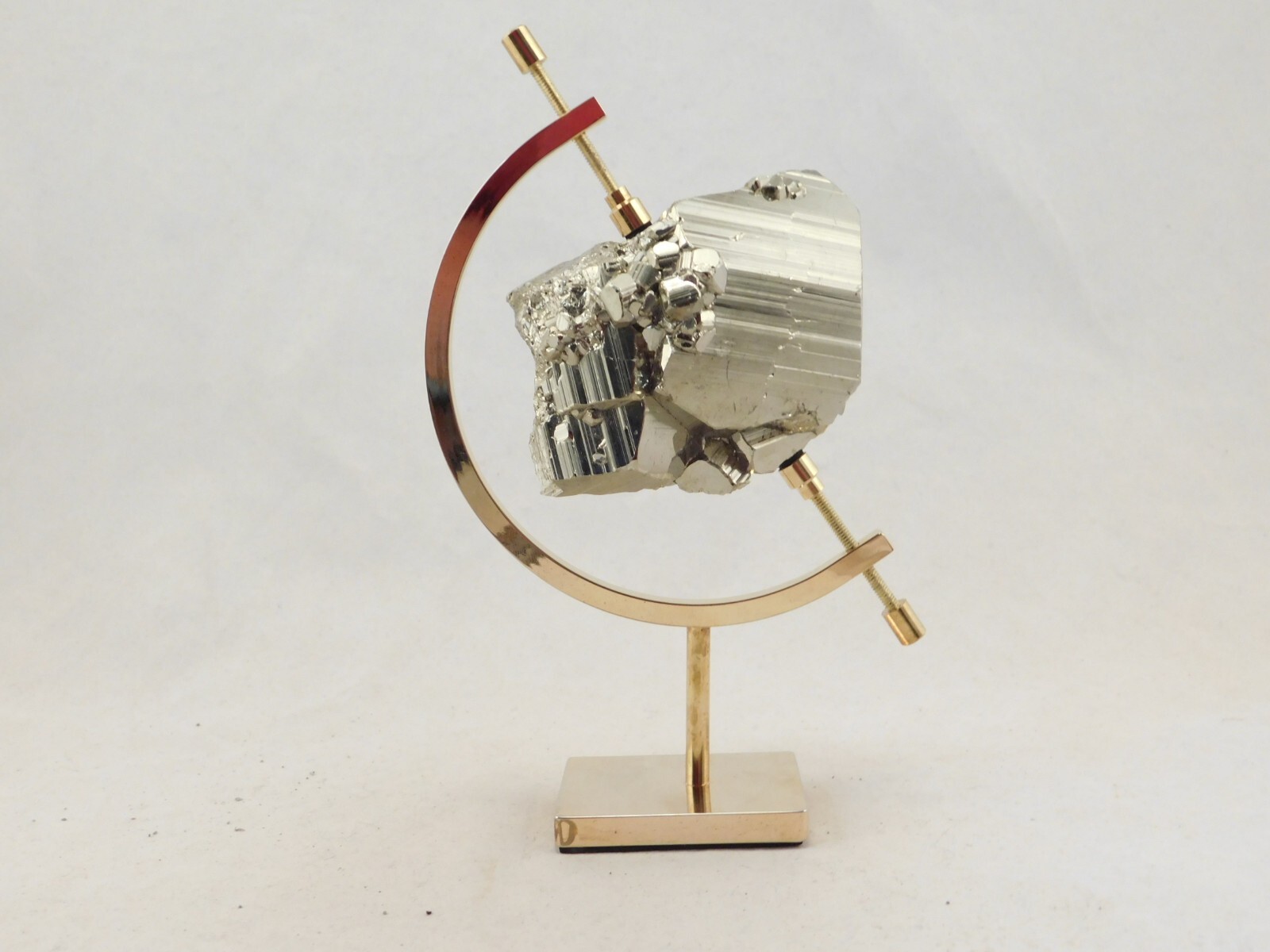 Display Stand Caliper Type Adjustable Large Size Brass/Gold Color