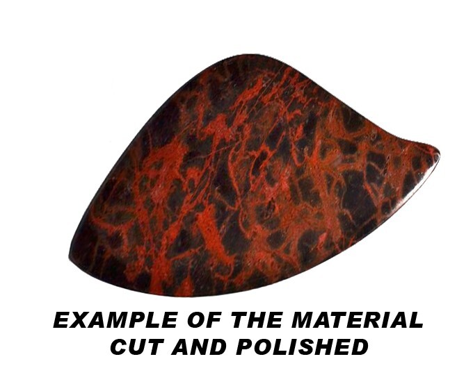 Spiderman Jasper 3 1/2″ 13-16 Oz Lapidary Cabbing Rough Rock Mineral Raw Stone