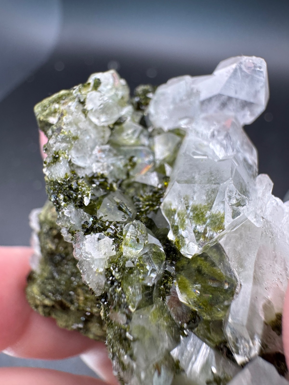 6827 Turkey “Forest” Epidote with Quartz 62g