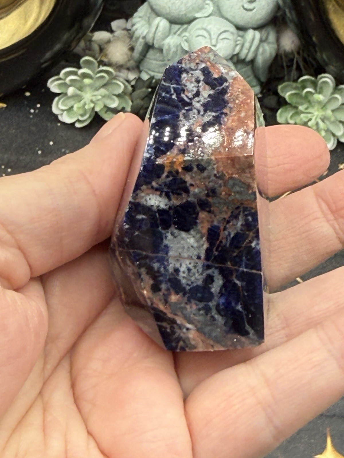 Natural Sodalite Freeform HQ Polish really nice! Free shipping