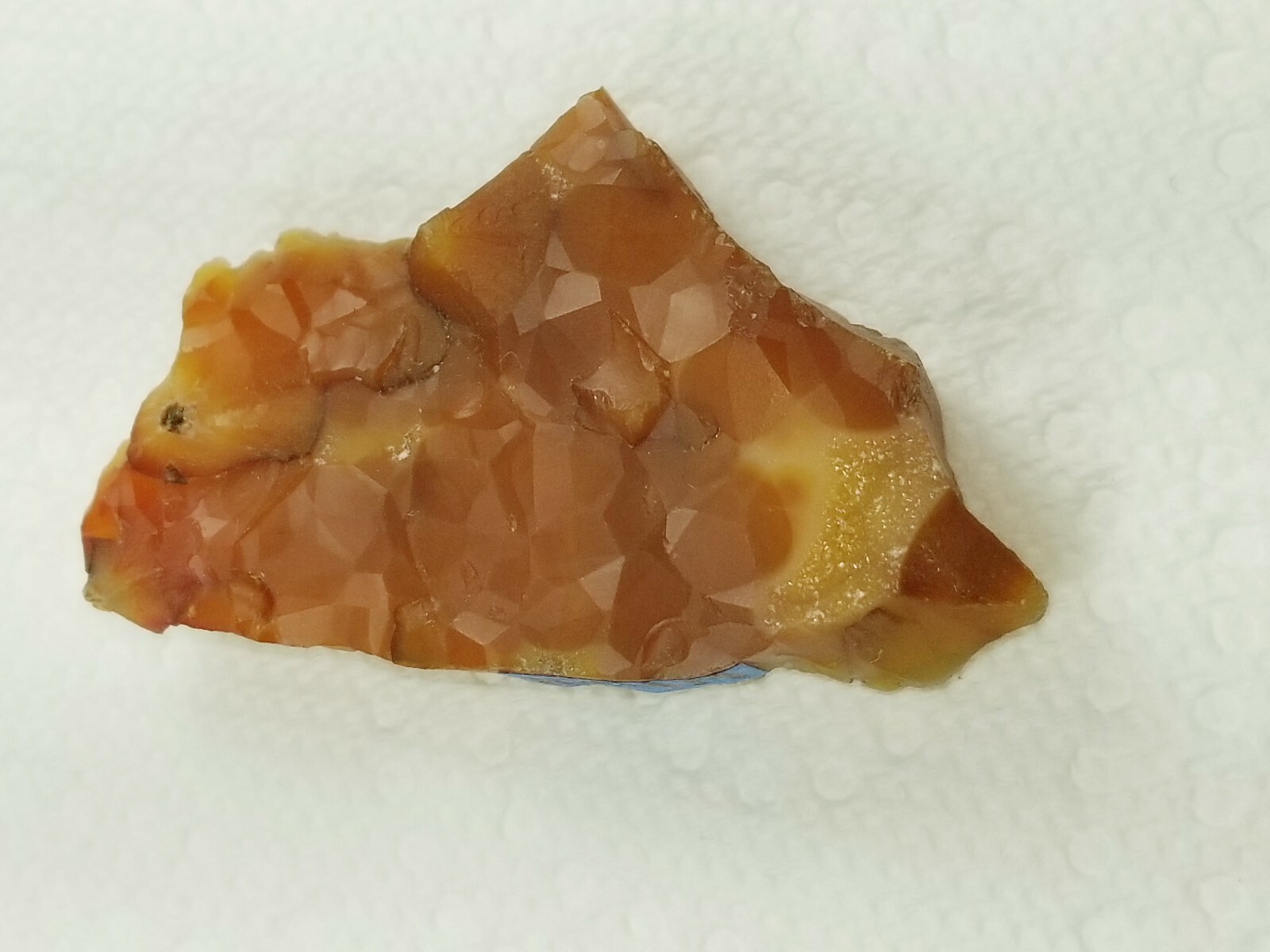 Geometric Pattern Orange Red Carnelian Crystal Mineral Specimen N Plainfield NJ