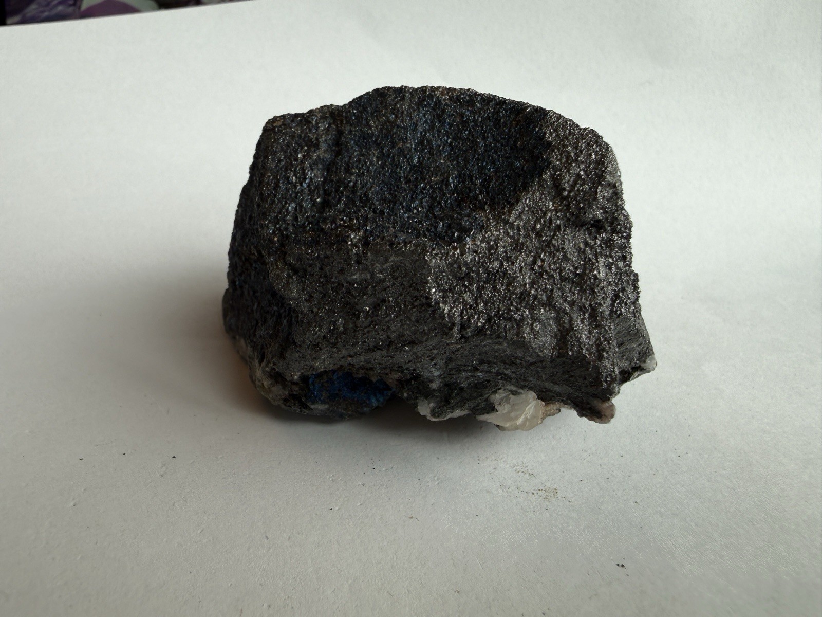 Iridescent Bornite Peacock Ore Mineral Specimen 264g Metallic Blue Rock Quartz