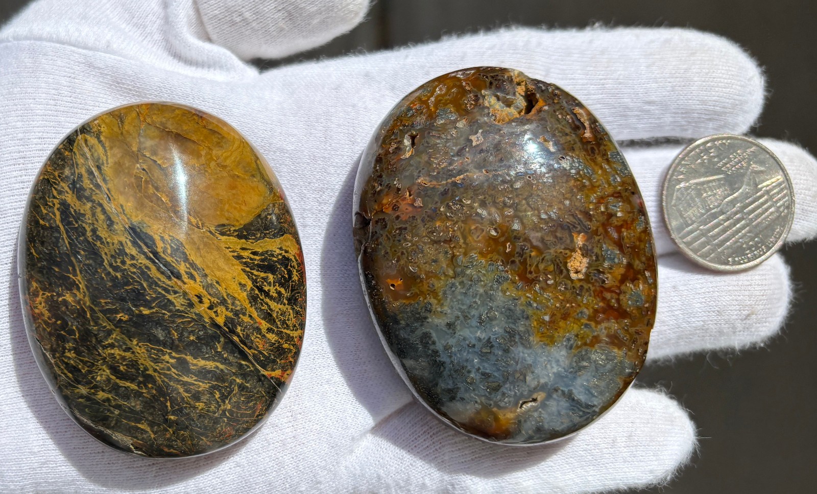 US SALE 187g LOT MULTI-COLORED MARCASITE/BLUE MIZONE OPAL PALMSTONES PALM STONE