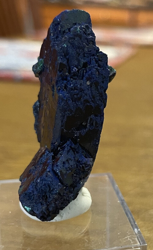 ~ 1 5/8” high x 1 1/4” x 3/4” depth, AZURITE, Milpillas Mine, Mexico