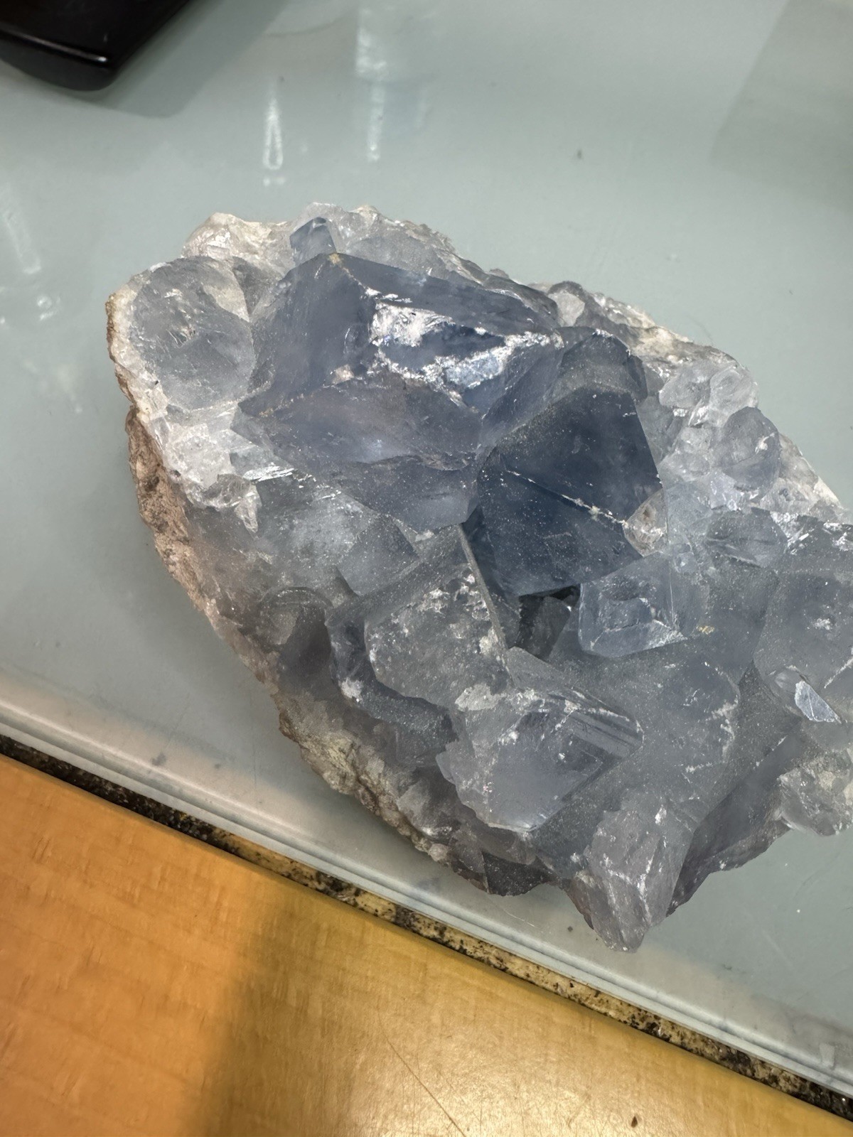 1..8 Lbs Natural Blue Celestite Geode Quartz Crystal Mineral Specimen Healing