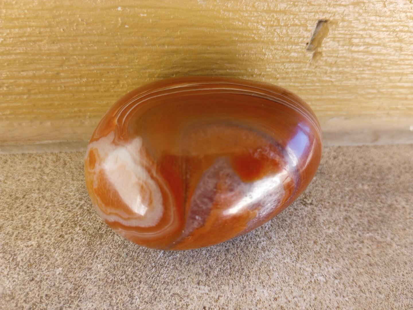 4.5oz Lake Superior Agate, Hand Carved and Polished *Top Quality*