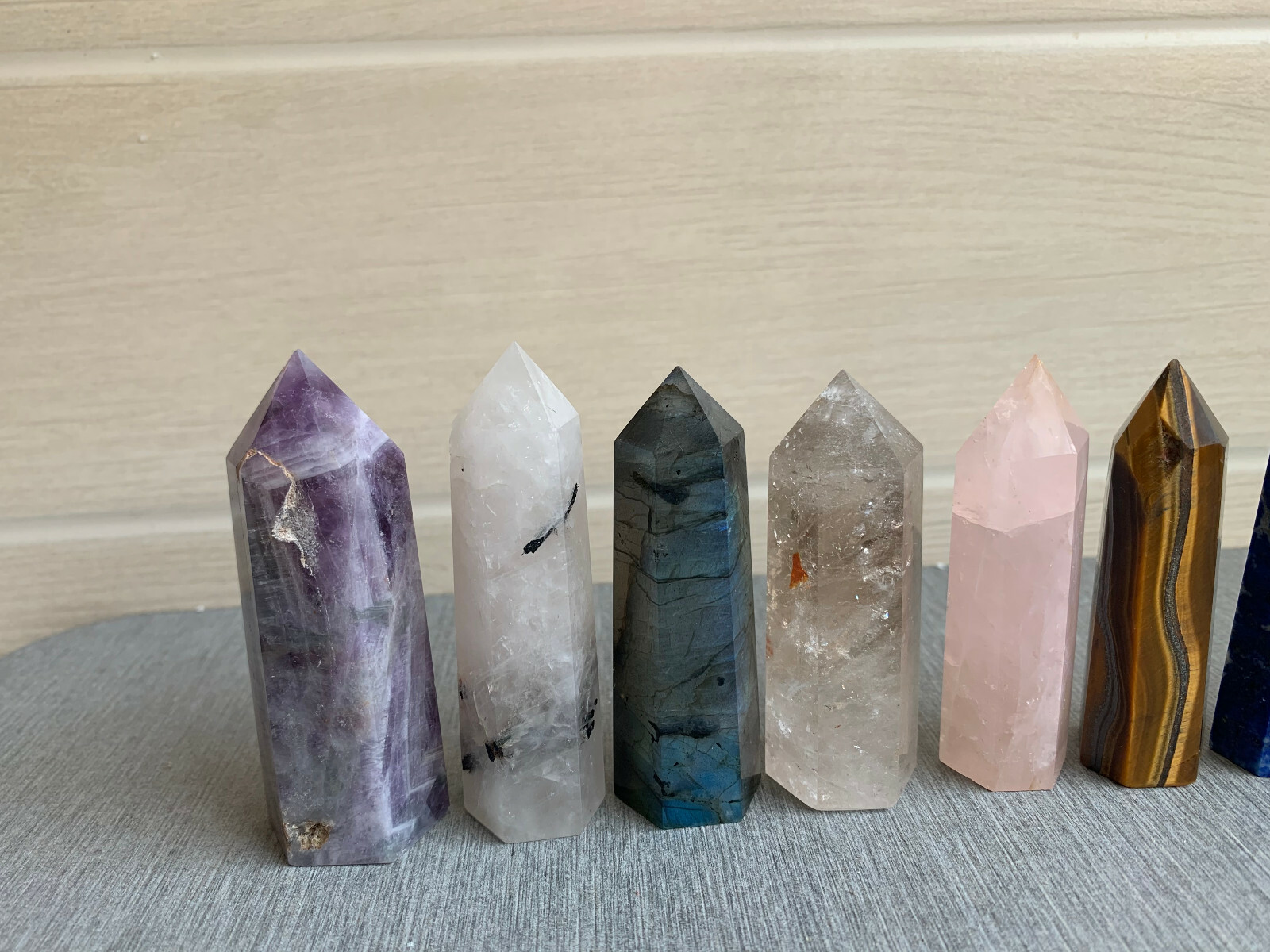 10pcs Natural crystal tower quartz obelisk crystal wand point healing random