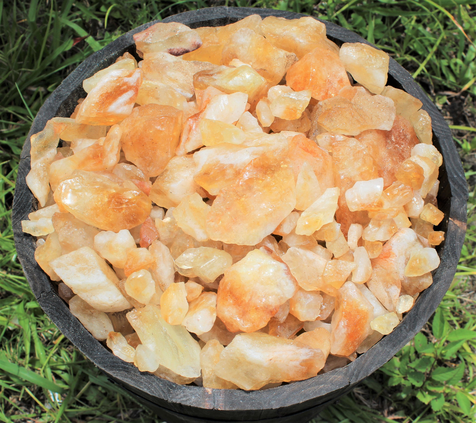 Wholesale Bulk 1/2 lb Lot Raw Rough Citrine Crystals Cabbing Cutting 8oz