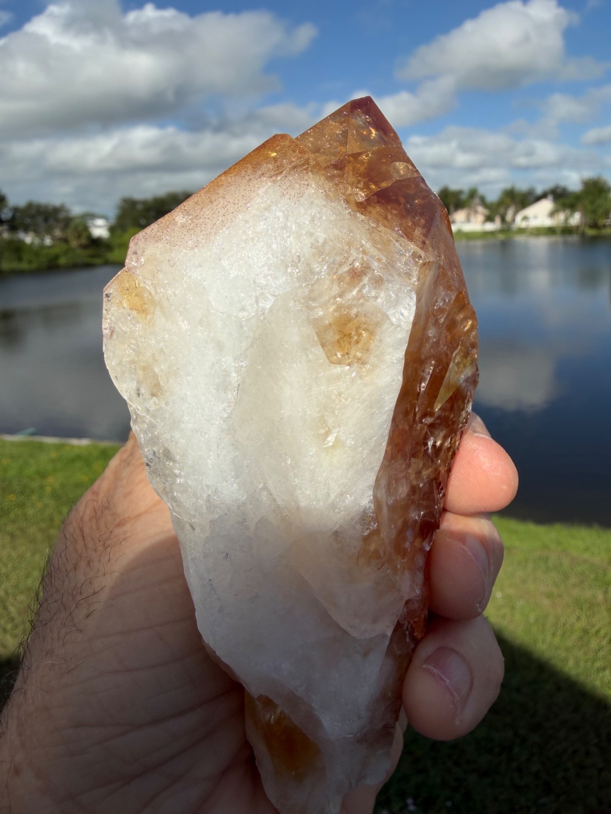 XL Citrine Point – Healing Crystal 5″x 4.5″ for Energy & Wellness 5″