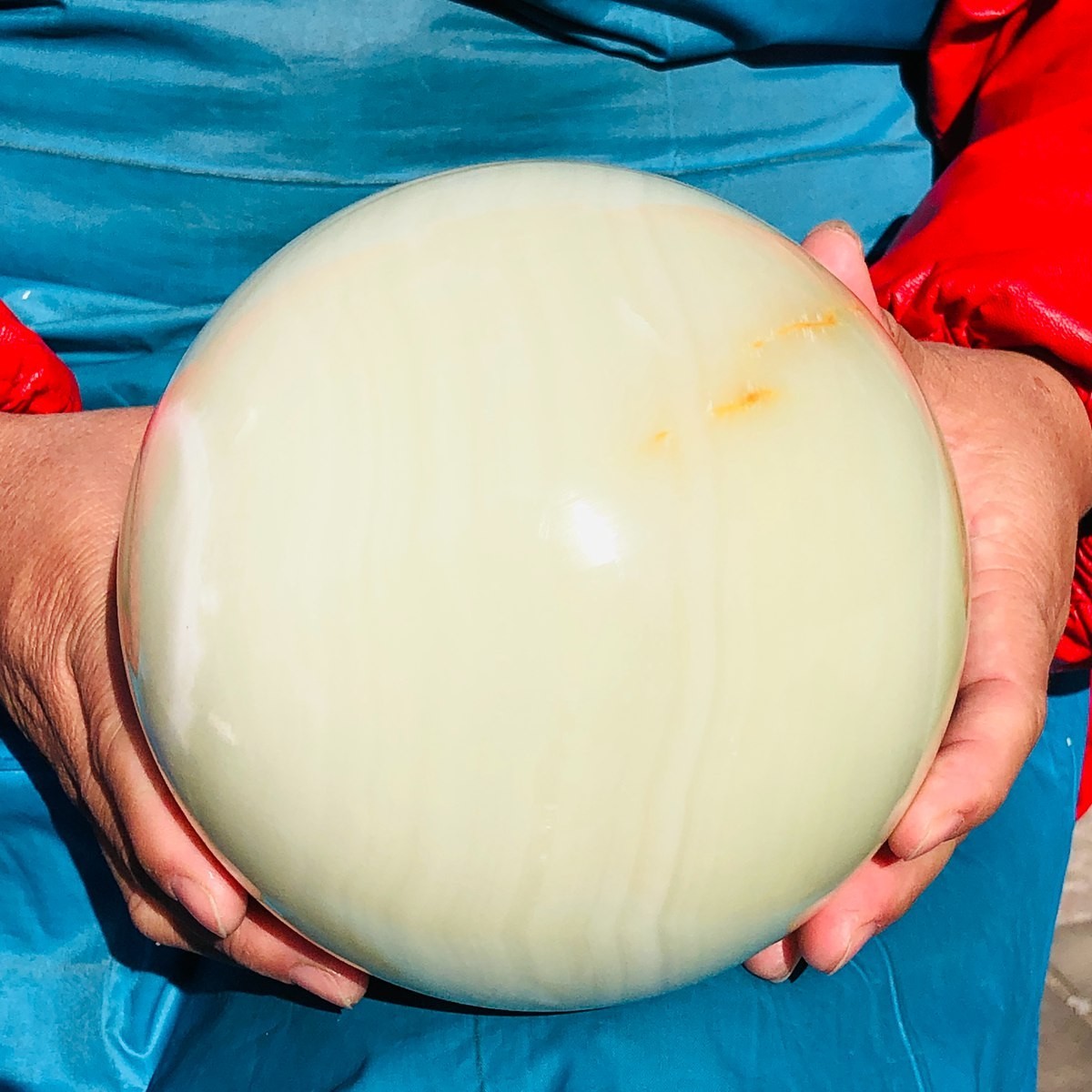 4870g Natural Afghan Jade Chakra Quartz Sphere healing ball Specimen