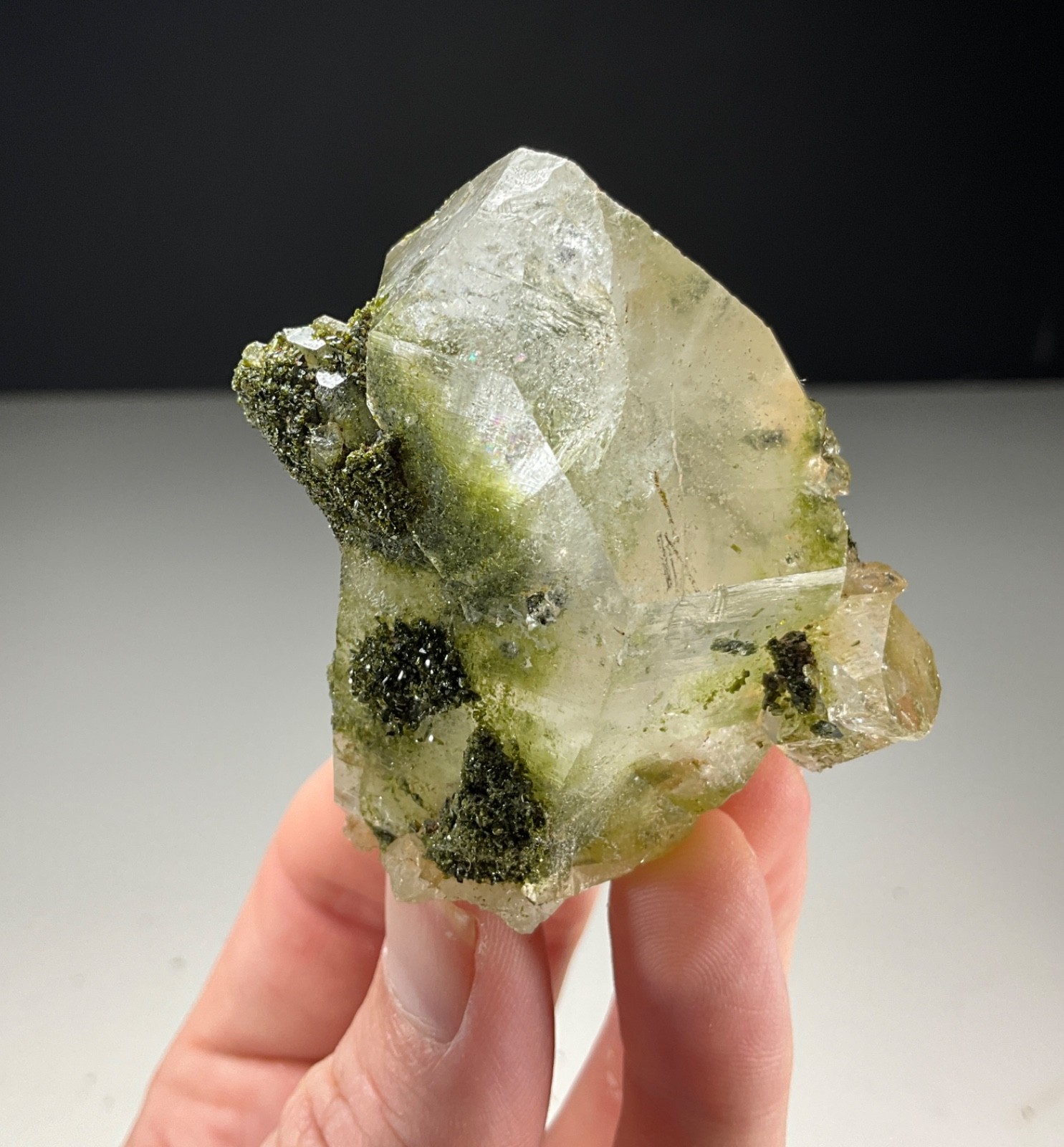 NEW FIND! QUARTZ WITH EPIDOTE FROM HAKKÂRI PROVINCE, TURKEY