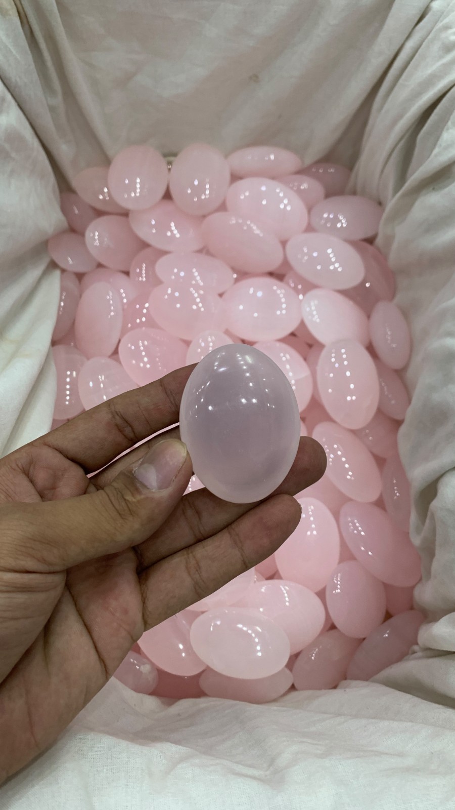 12KG Top Quality Pink Calcite Palm Stones Lot Natural Healing Crystal Wholesale