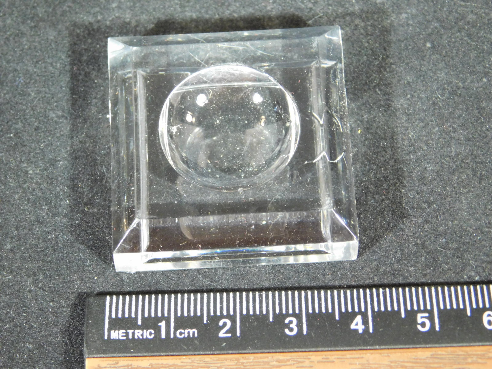 Sphere Display Stand Clear Lucite Small Size