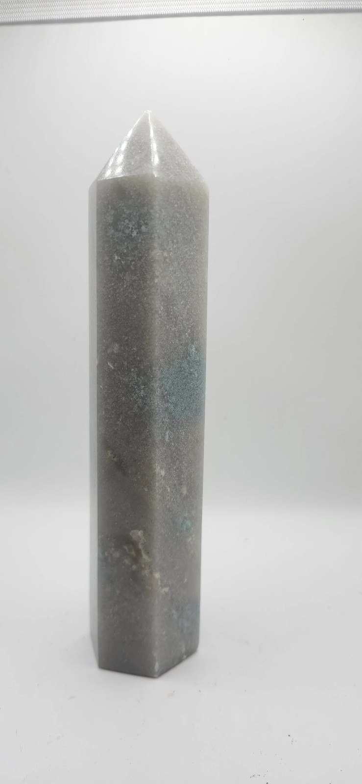 Blue and gray aventurine tower 10 ounces, 6 inches