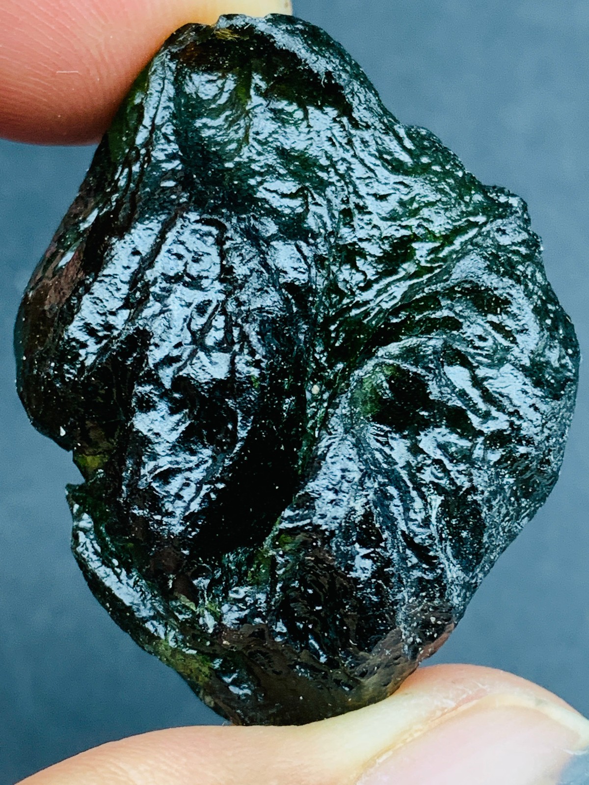 TOP Moldavite Raw Moldavite Crystal from Czech Republic PICcertificate 76CT