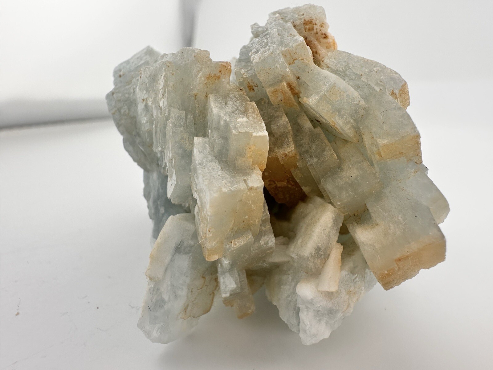 Cluster Sky Blue Barite baryte Crystal Cluster from Morocco 8 oz 3″