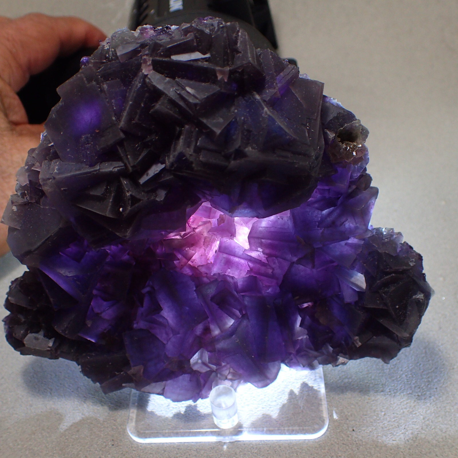 Fluorite, 3rd Cavern, Summit Cleft, Weisbeck Mountain, Austria