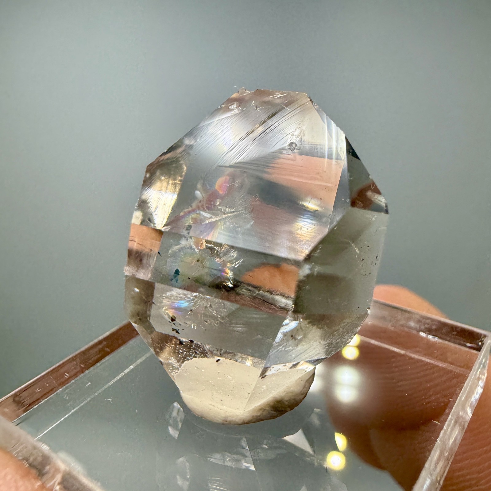 7.46 g A+ Grade Light Smoky Herkimer Diamond Gem, Nearly Flawless!