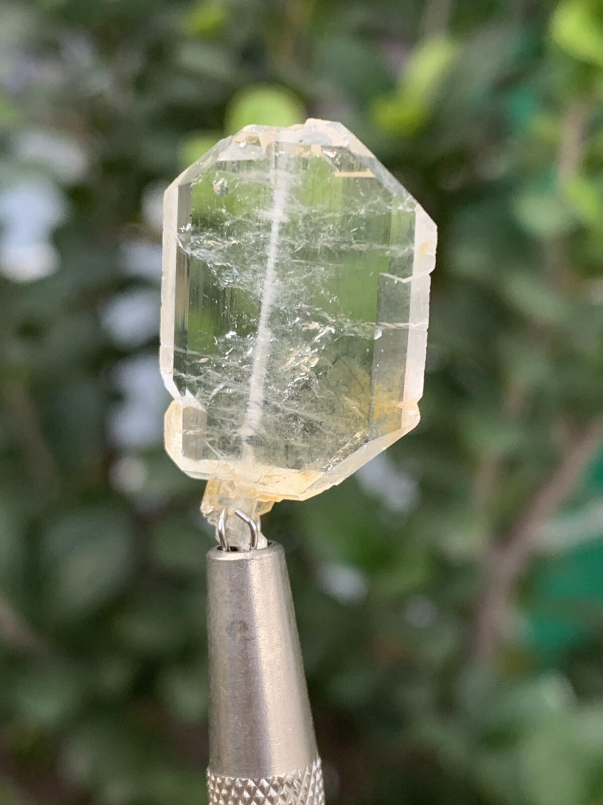 7 Grams Faden Quartz Crystal. size: 2.5*1.5*0.2 cm
