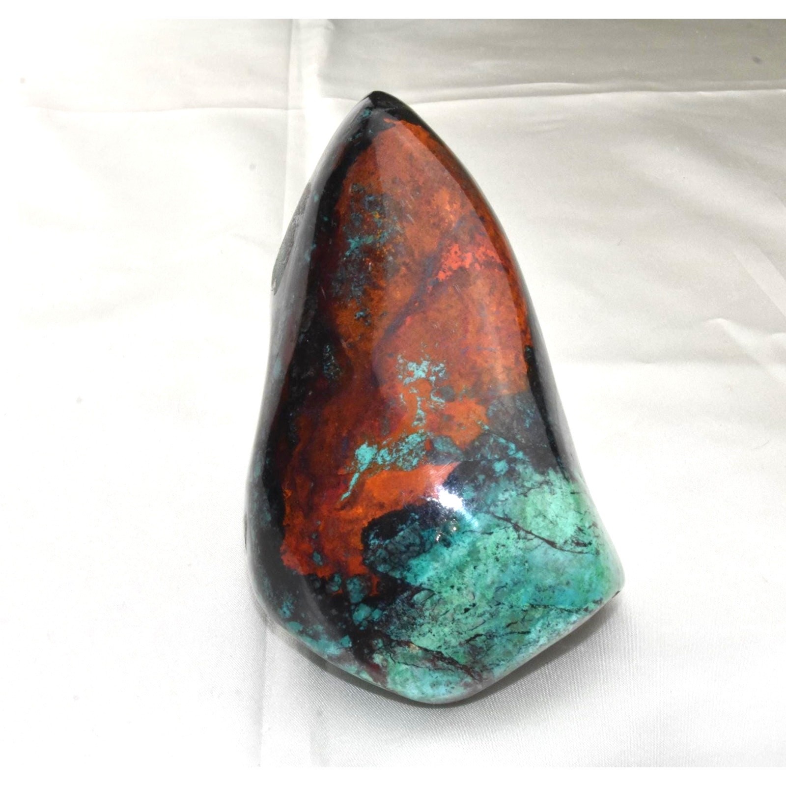 Sonora Sunset Standup Polished Free Form Rock | Mineral Specimens, Orange Teal