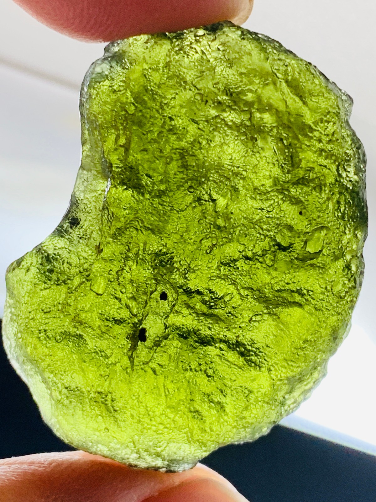TOP Moldavite Raw Moldavite Crystal from Czech Republic PICcertificate 50CT