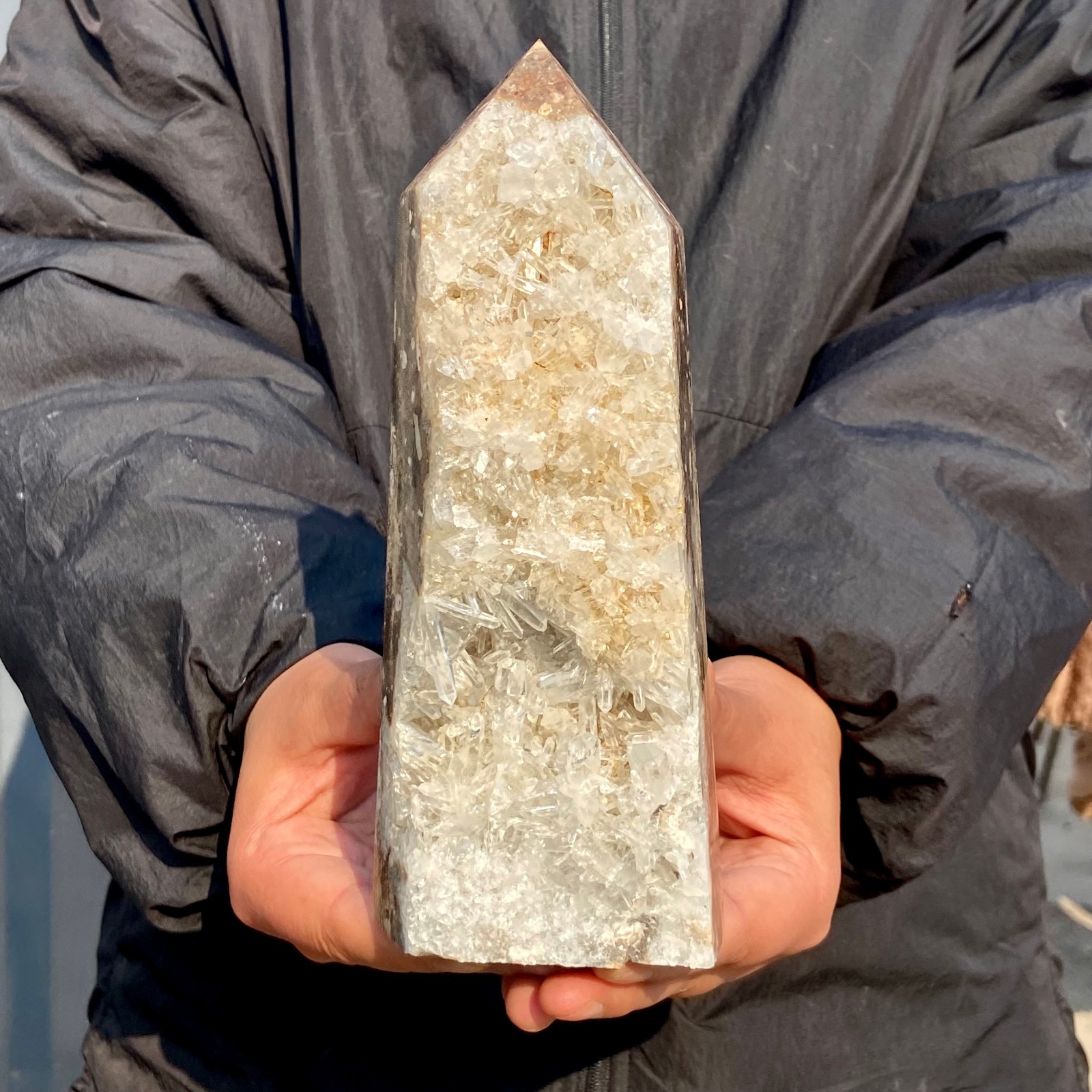 2.8LB Natural White Clear Quartz Crystal Cluster Rock Stone Specimens Reiki