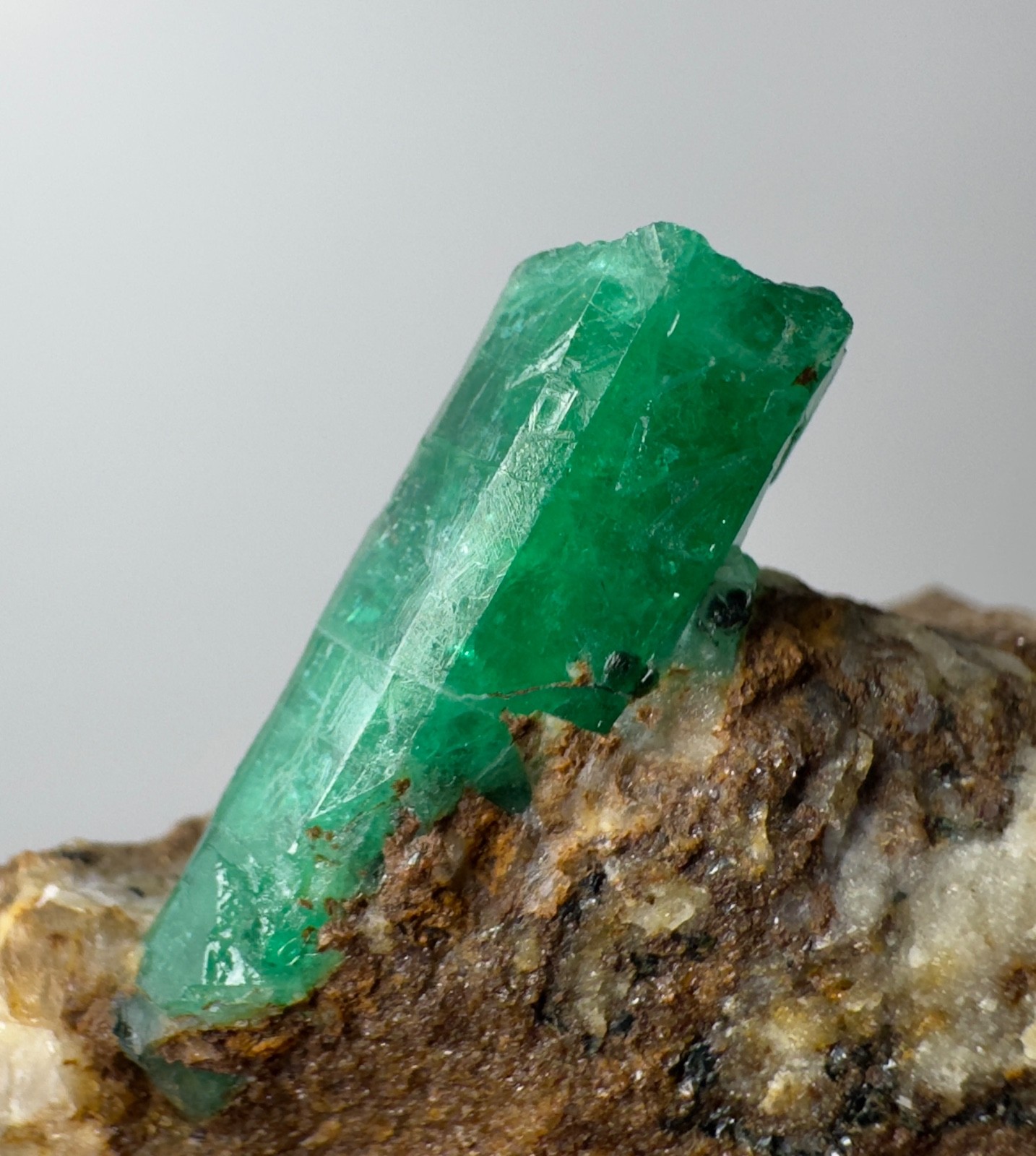 341 CT Natural Emerald Crystals On Matrix From Panjshir Afghanistan