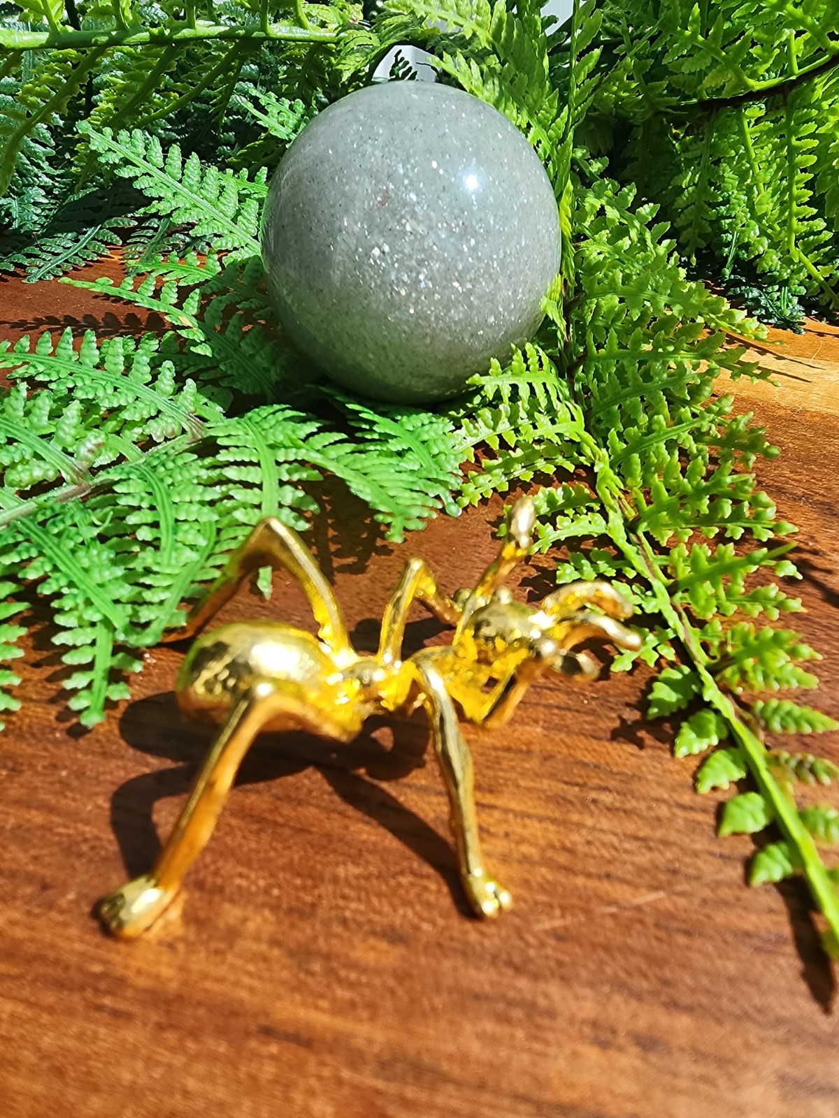 Sage Adventurine Sphere 48 mm 140 grams, 5oz 1-1/2″ in diameter