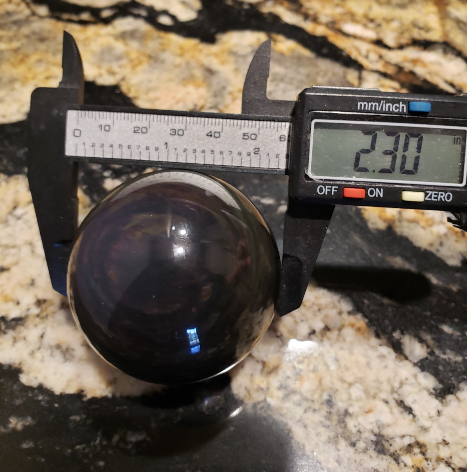 2.3″ Rainbow Obsidian Crystal Sphere Orb Ball, 249g or 8.8 oz
