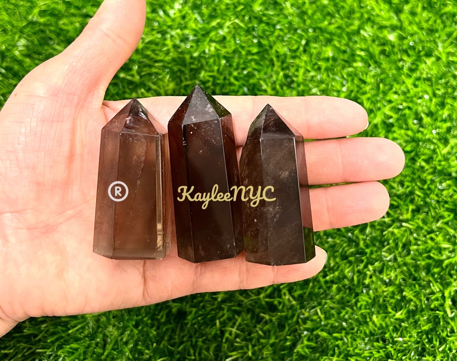 Wholesale Lot 1 Lb Natural Smoky Quartz Obelisk Tower Point Crystal Energy