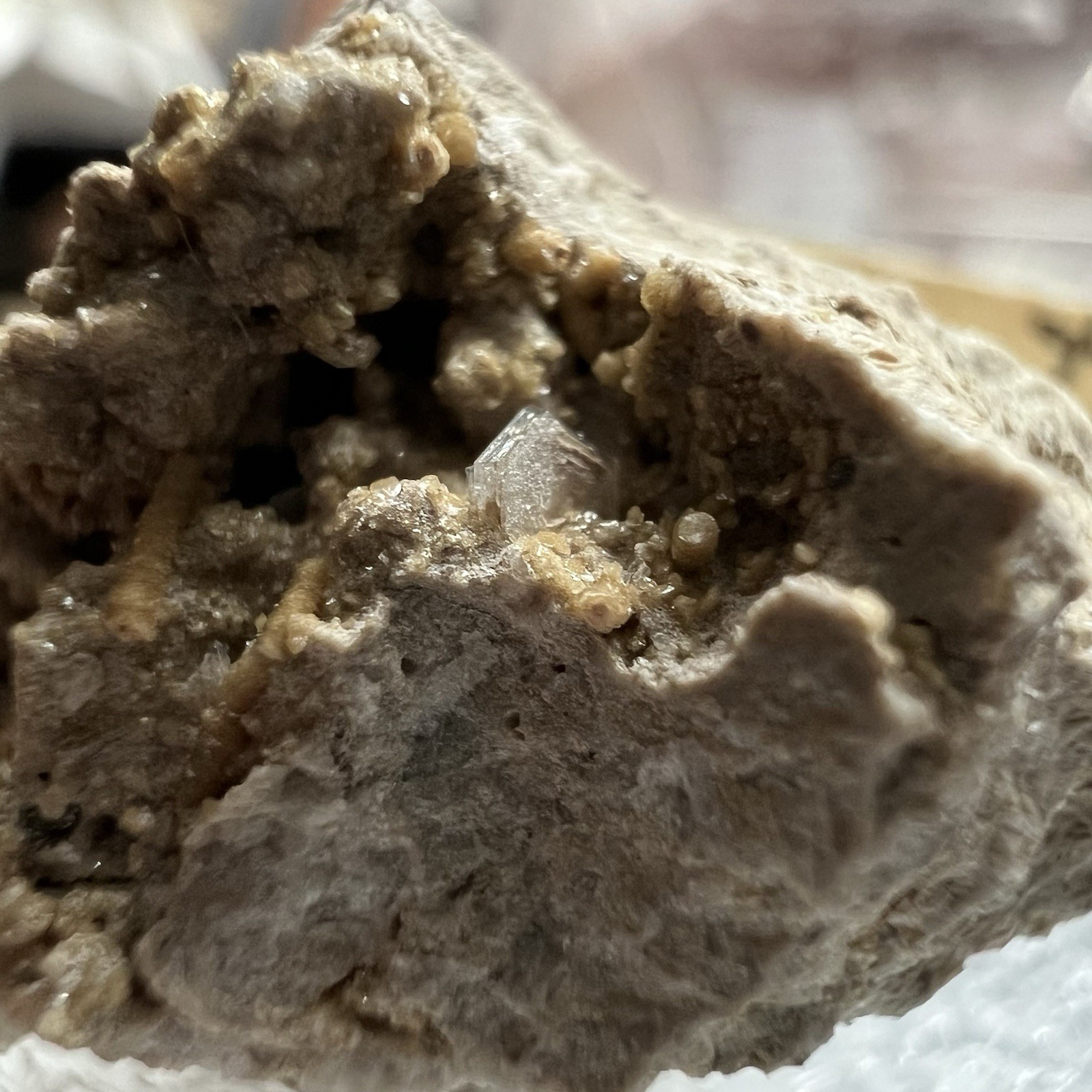 Tridymite Thumbnail, Moravia Czech Republic, Vintage Mineral