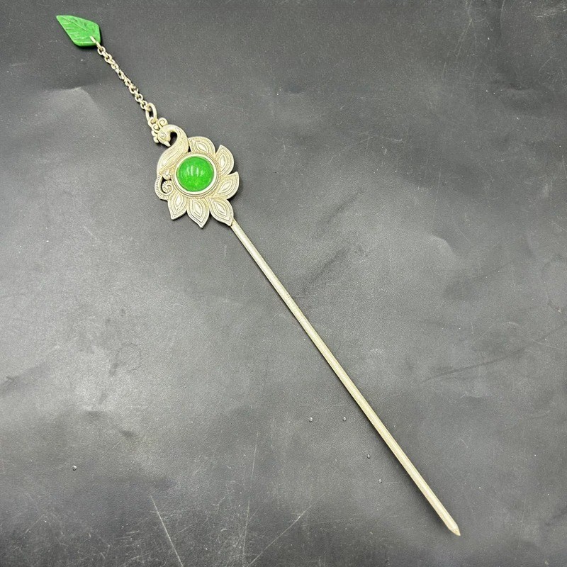 Antique vintage Miao silver hair hairpin Hanfu accessories ethnic style hairpin