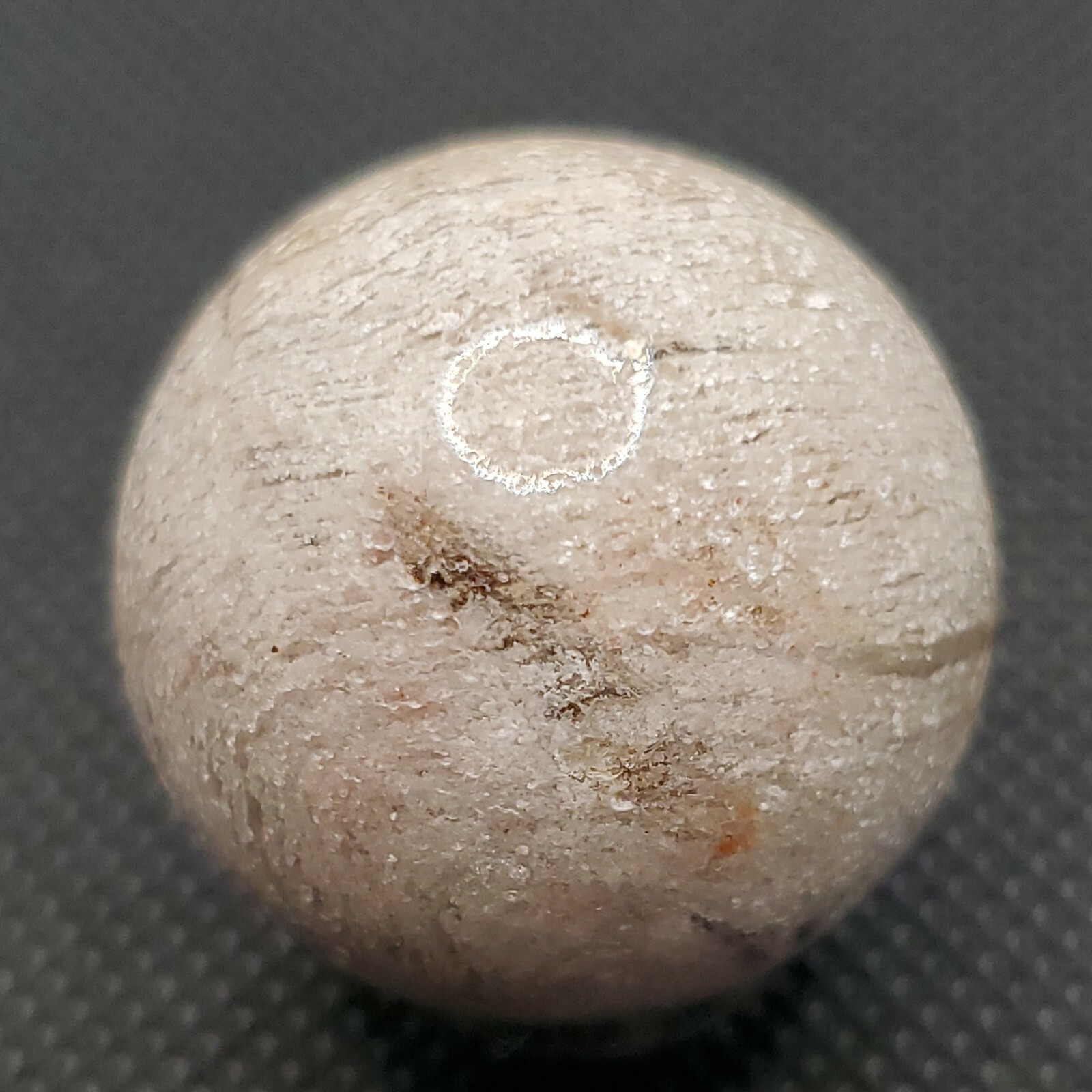 Amphibole Thousand Multi Layer Quartz Sphere Ball Orb Marble 27.2mm, 34g