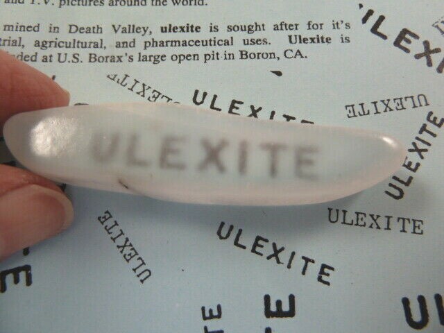 (r32-3) 2-3/8″ Ulexite gemstone Mineral TV rock mine mined rocks Boron CA USA