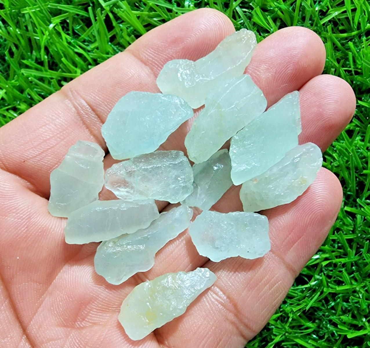 Rare Quality Aquamarine Gemstone Rough Lot 17-27 mm Aquamarine Rough Stone Bulk