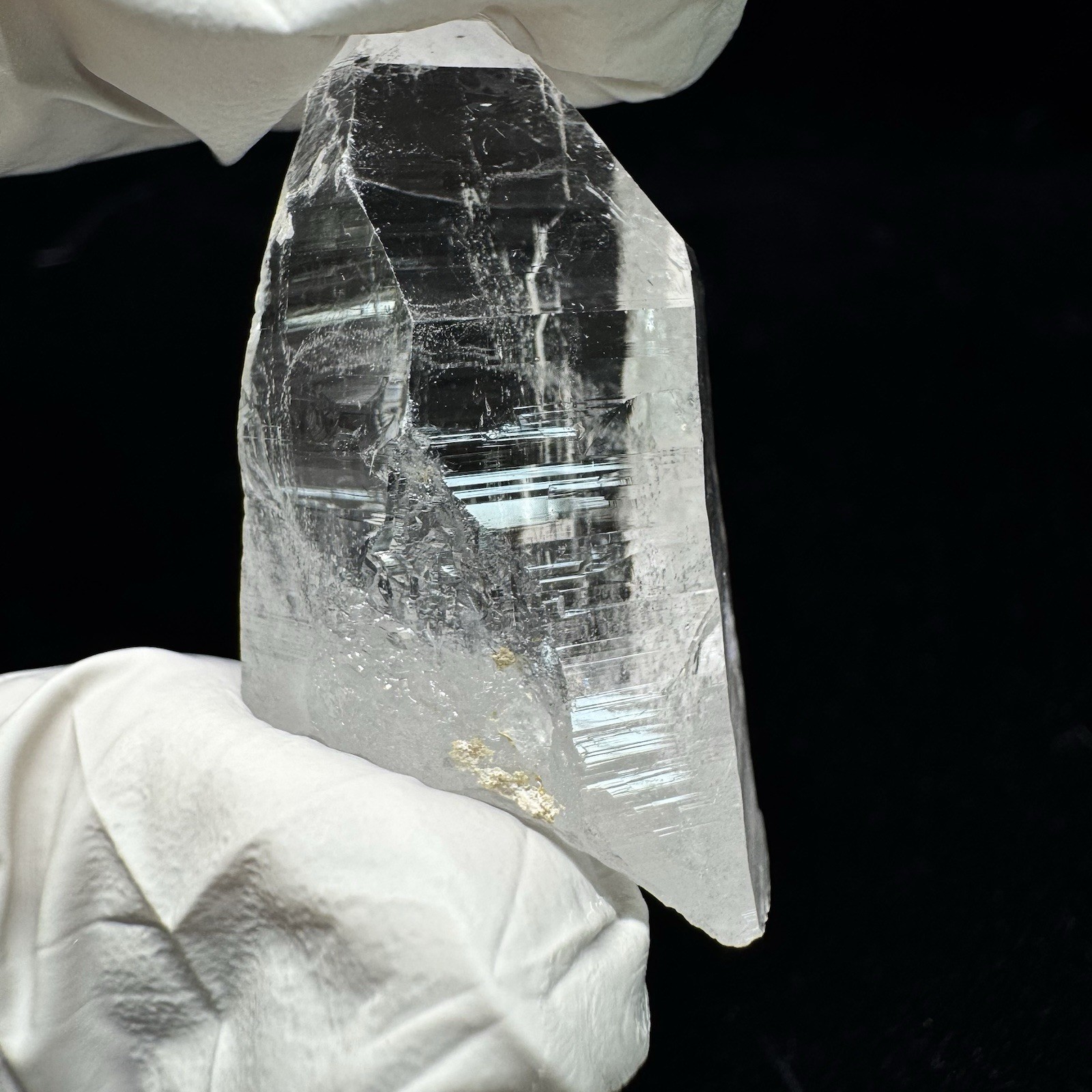 Ganesh Himalayan Quartz Nepal High Clarity Dense Akashic Lemurian Lines Crystal