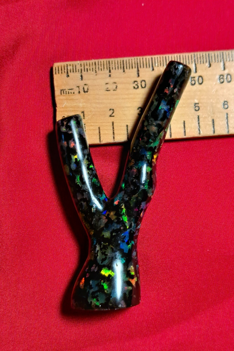 Huge Multicolor Indonesian Wood Opal Fossil Inlaid Mosaic Branch Stands Up