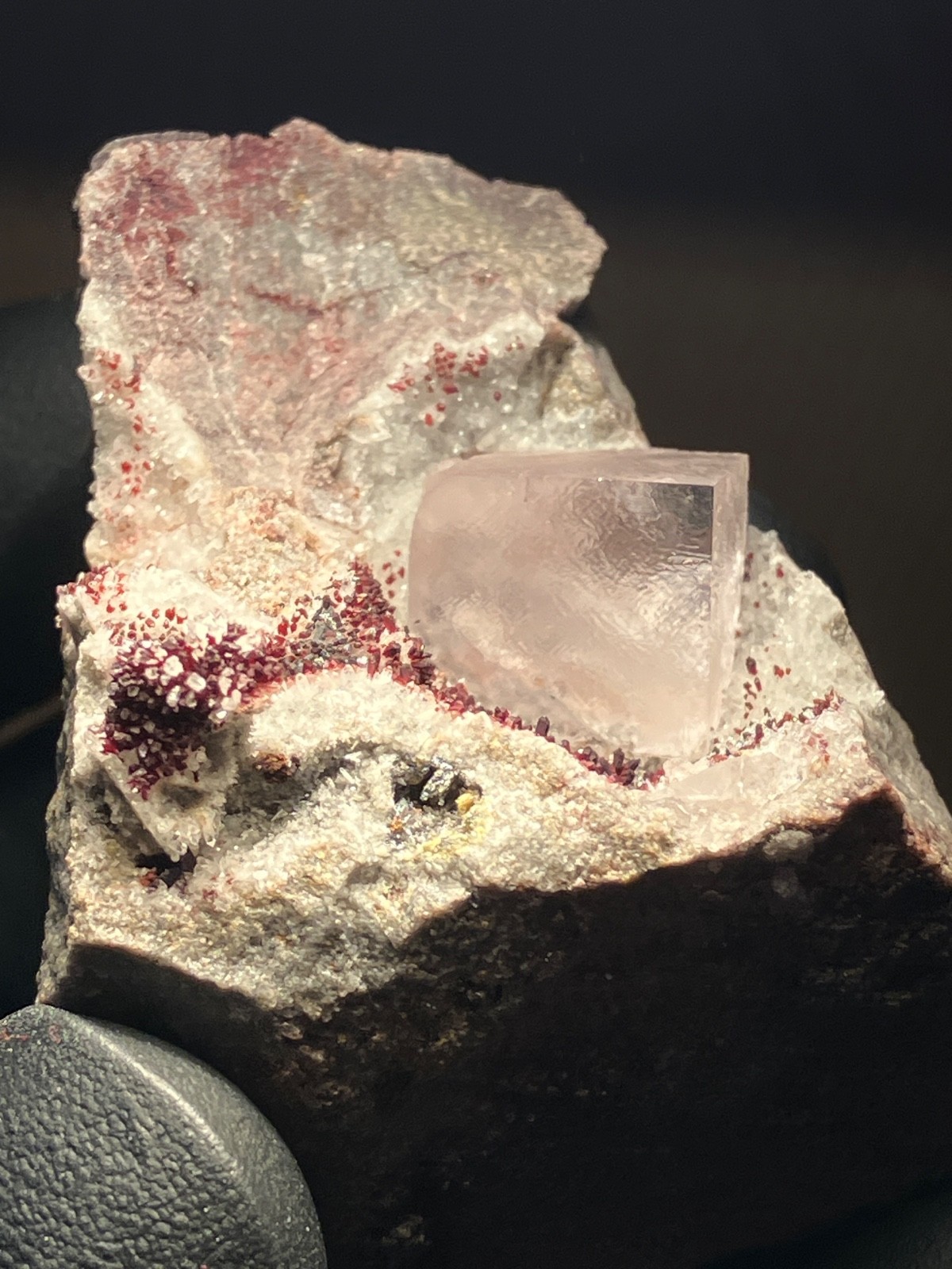 Fluorite “Red Pocket” 2007-2008 “Rare” U.V. Ojuela Mine, Mapimi, Durango, Mexico
