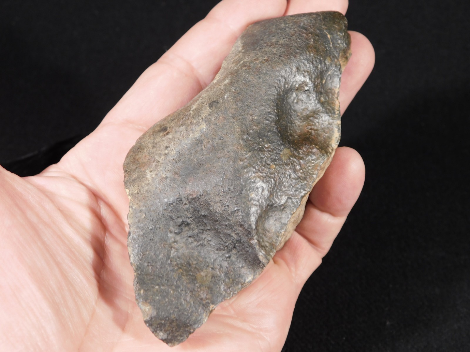 Classified NWA 8245 METEORITE Dark Crust and Regmaglypts! Erfoud, Morocco 298gr