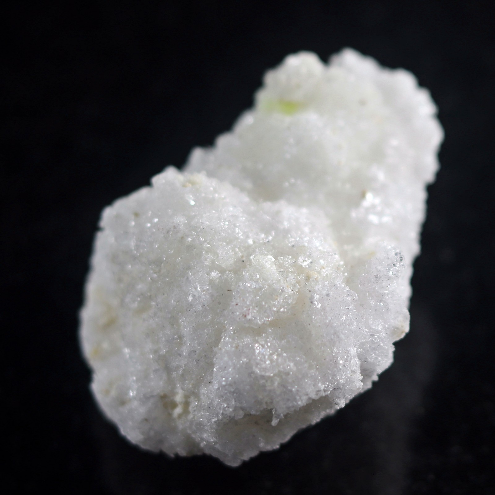 Fluorescent Mineral Specimen: Gypsum Selenite with Novacekite, Mexico (SEL626)