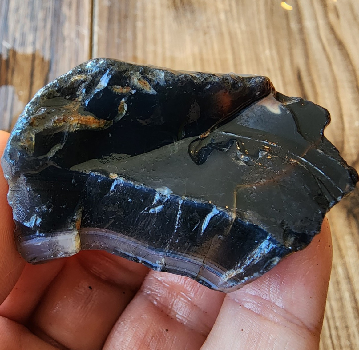 1.44 oz (41 gr) Spider Web Agate, Rare Agate, Unique Agate, Agate Specimen, 玛瑙
