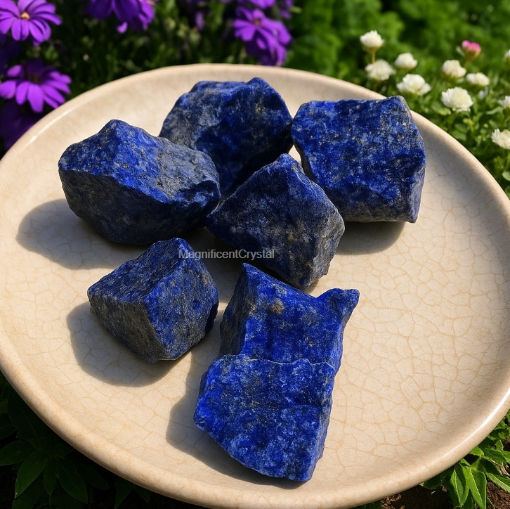 3PCS Rough Lapis Lazuli Raw Natural Stone Crystal Energy Healing Rocks Gift