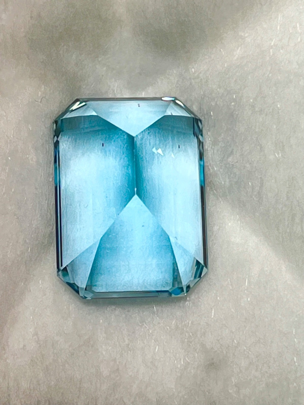 31.04ct Montana Topaz AAA Hand Cut by Master Lapidary (1980s) Large Emerald Cut
