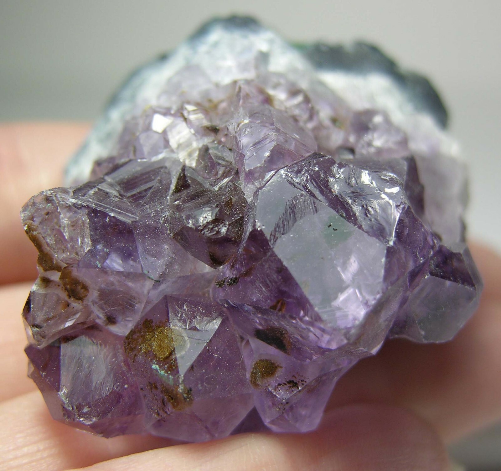 #18 Natural 1 5/8 in Brazilian Amethyst Cacoxenite Crystal Cluster Specimen 42mm