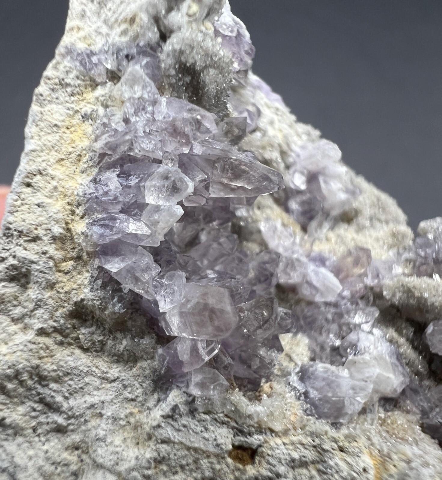 Lovely Amethyst Crystals with Quartz, Shamrock Mine, Churchill Co., Nevada
