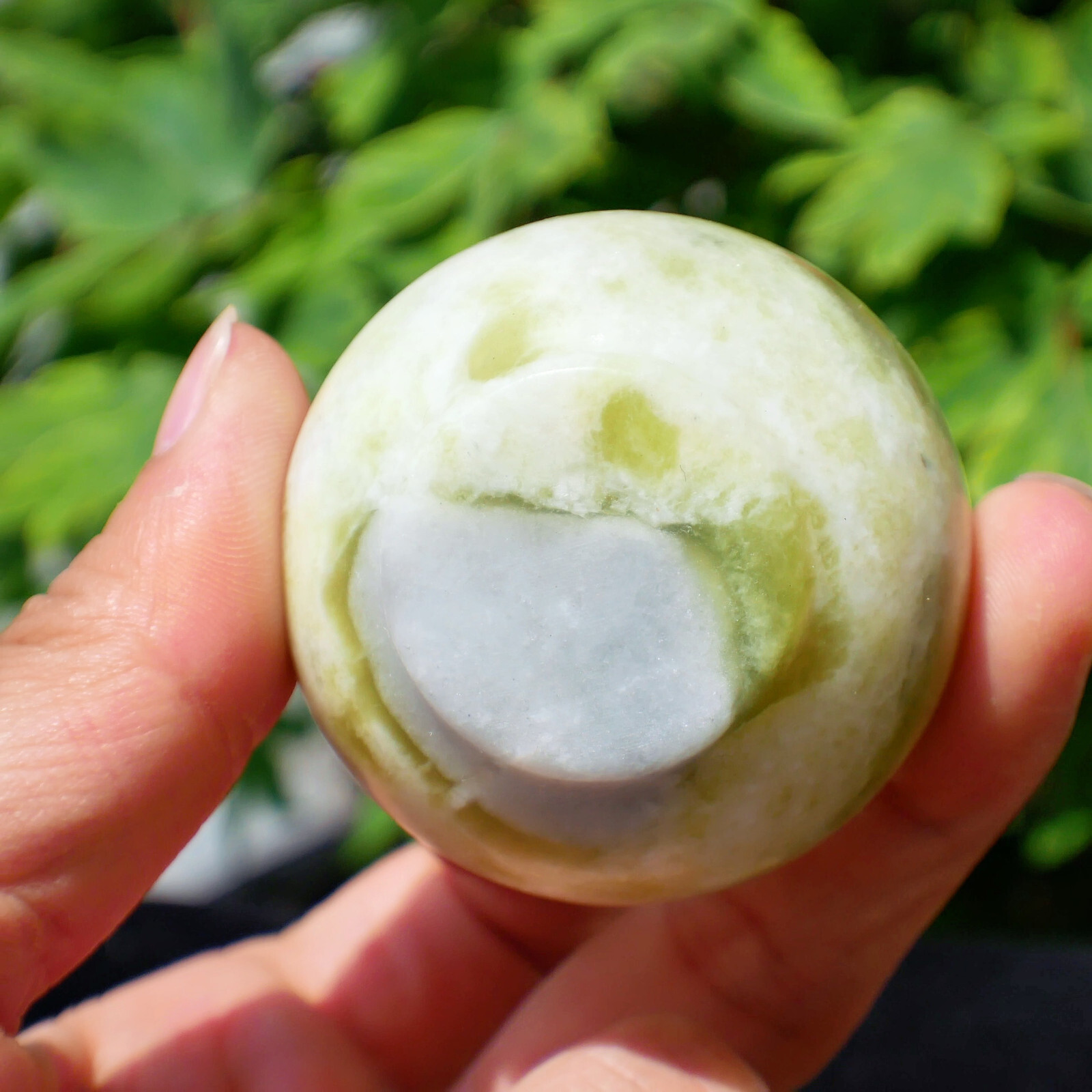 Natural LantianJade Bowl Gemstone Crystal Quartz Dish Sacral Chakra Healing Gems