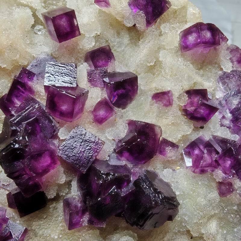 1840g Purple Fluorite Cluster on Matrix , Jingbian, Anhui, China